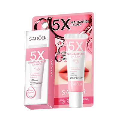 5X Niacinamide Plumping Lip Mask – Intense Hydration & Anti-Dryness for Soft, Pink Lips | Care Chapped Lips Overnig 10g/pc