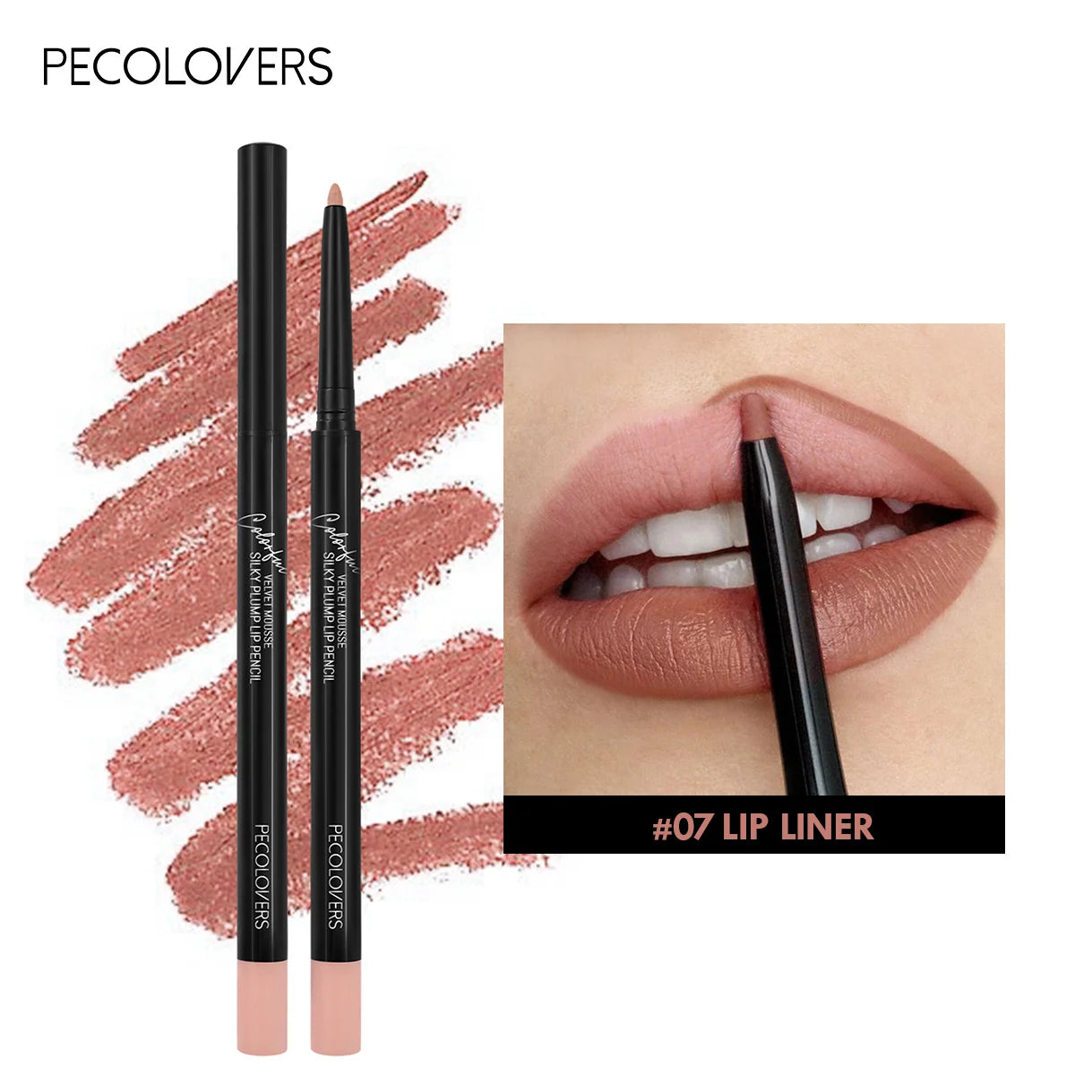Waterproof Matte Lipliner – Long-Lasting Red Lip Pencil