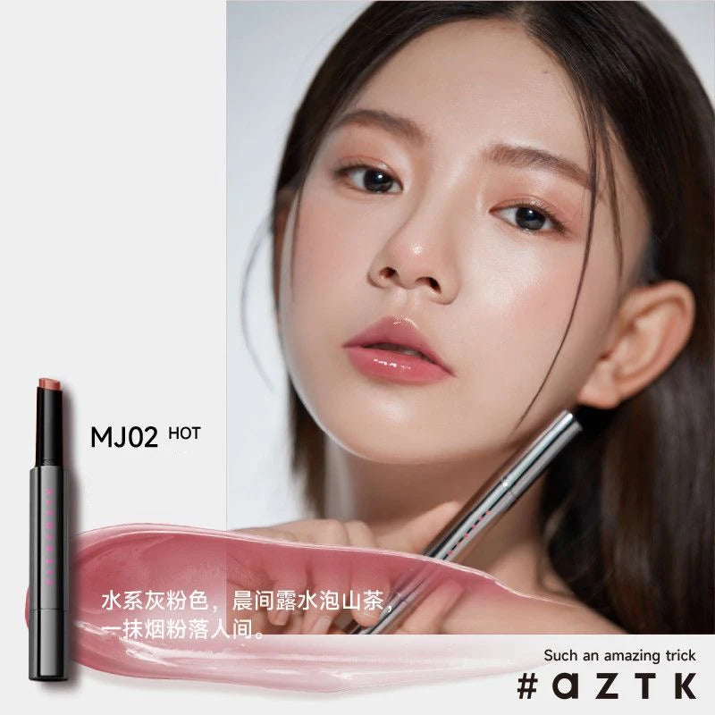 AZTK MELTYKISS LIP JELLO Lip Gloss Watery Mirror Lipstick Lasting Moisturizing Plump Jelly Lips Lightens Lip Lines Cosmetics Hot