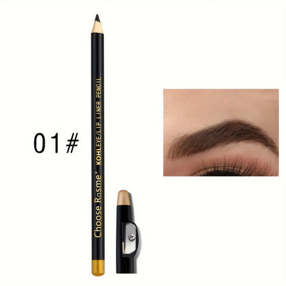 3-Piece Eyebrow & Lip Pencil Set with Sharpener – Long-Lasting Natural Shades