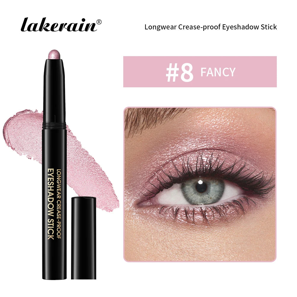 12 Colors Eyeshadow Pencil Stick Shimmer And Matte Waterproof Metallic Glitter Eye Shadow Highlighter Pencil Eyeshadow Cosmetics