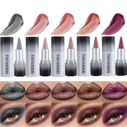 2-in-1 pearl lip gloss waterproof, color rendering, long-lasting luster for daily party use
