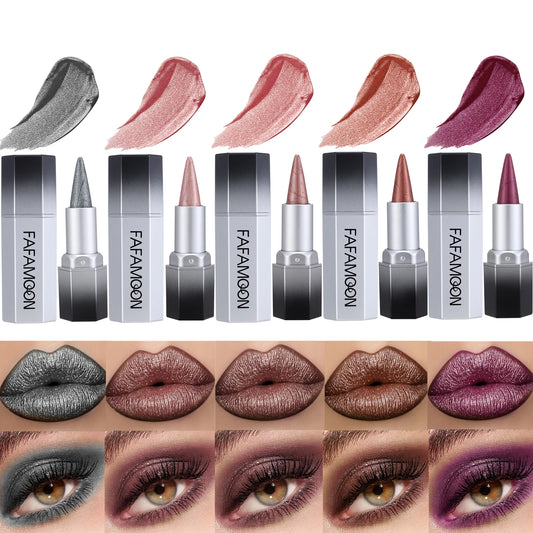 2-in-1 pearl lip gloss waterproof, color rendering, long-lasting luster for daily party use