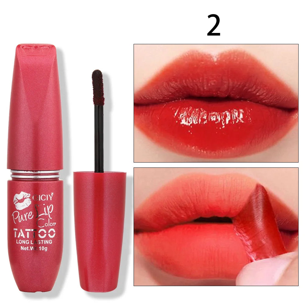 Tear off lip gloss, waterproof and sweat resistant, long-lasting moisturizing, vibrant colors, creating a bright makeup look