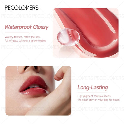 1PC Fruity Flavor of Lip Gloss, Moisturizing, Nourishing, Natural, Watery, Long-lasting, Waterproof, Sweat-proof, Anti-smudge