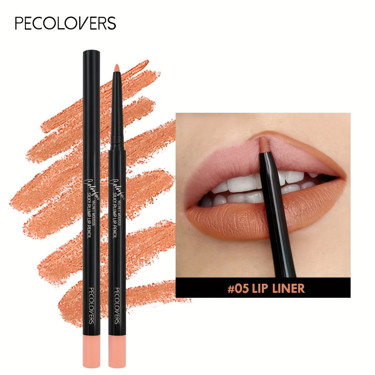 Waterproof Matte Lipliner – Long-Lasting Red Lip Pencil
