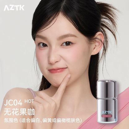 AZTK Blush Designer Color Face Makeup Blusher Natural Longlasting Muddy Cheek Rouge Water Glossy Moisturizer Liquid Blush Cream