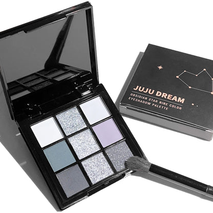 Smoky 9-Color Eyeshadow Palette – Dark & Versatile