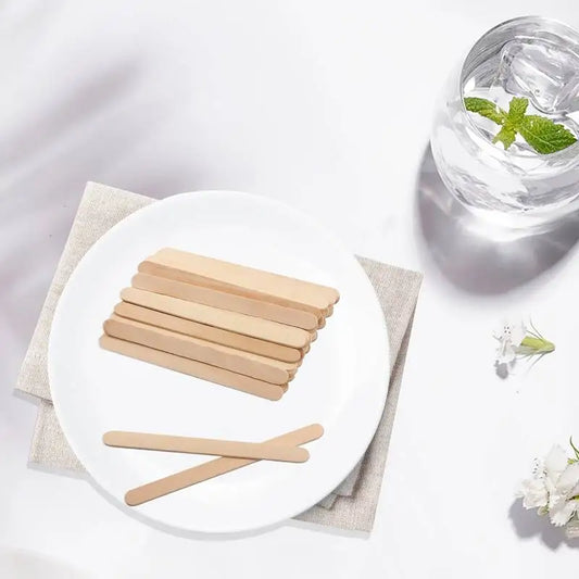 500pcs Wooden Wax Applicator Sticks