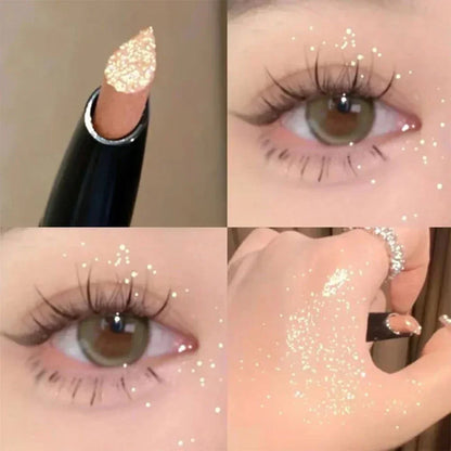 Pearlescent Eyeshadow Stick Pencil Glitter Eyeshadow Makeup Waterproof Shimmer Silkworm Liner Pen Cosmetics Beauty Makeup Tool