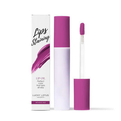 Lips Staining Mirror Lip Oil Gloss Long-Lasting Moisturizing Waterproof Non-stick Cup Makeup Lip Cosmetics Sexy Lips Plumper