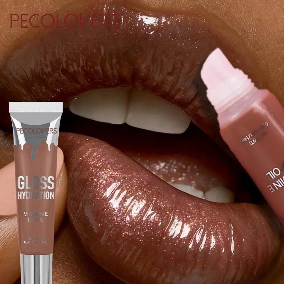 Shiny Moisturizing Lip Gloss,Moisturizing Lip Gloss,Liquid Lip Color, Water-Resistant