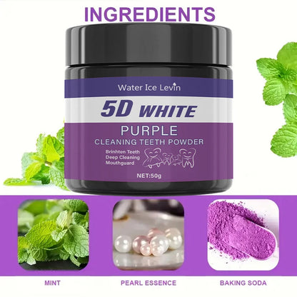Purple Teeth Cleaning Powder