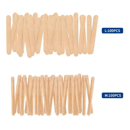 500PCS Woman Wooden Hair Removal Stick Disposable Depilation Spatula Wax Sticks Wood Face Eyebrows Waxing Spatula Beauty Tool