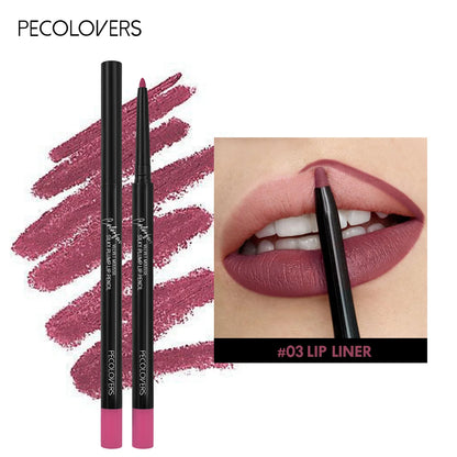 Waterproof Matte Lipliner – Long-Lasting Red Lip Pencil
