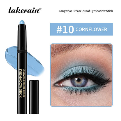 12 Colors Eyeshadow Pencil Stick Shimmer And Matte Waterproof Metallic Glitter Eye Shadow Highlighter Pencil Eyeshadow Cosmetics