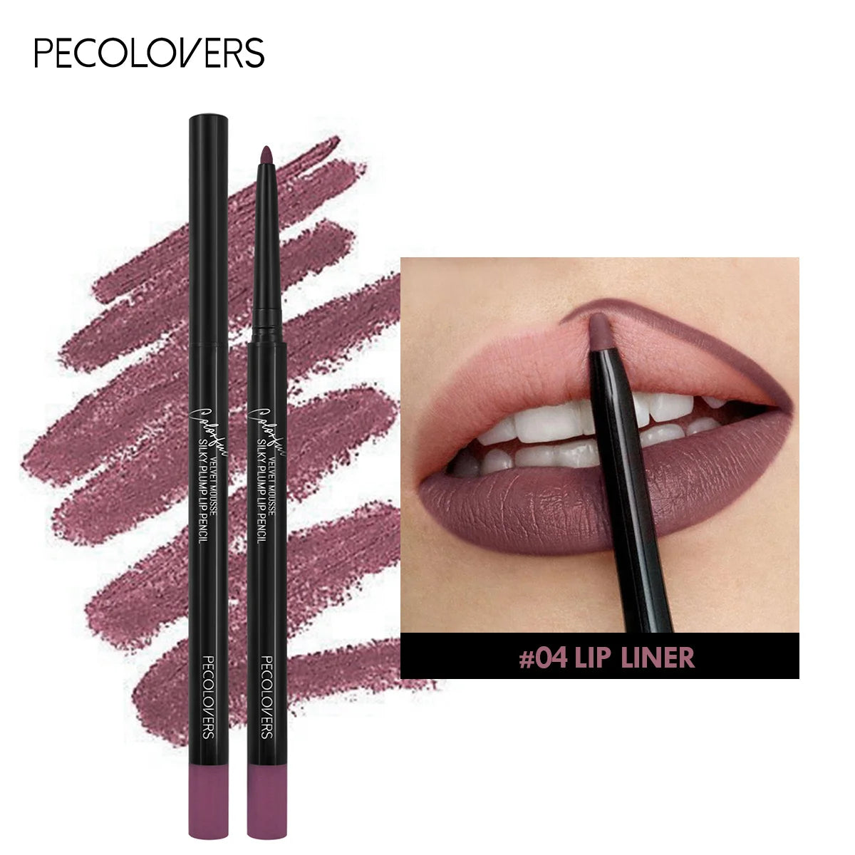 Waterproof Matte Lipliner – Long-Lasting Red Lip Pencil
