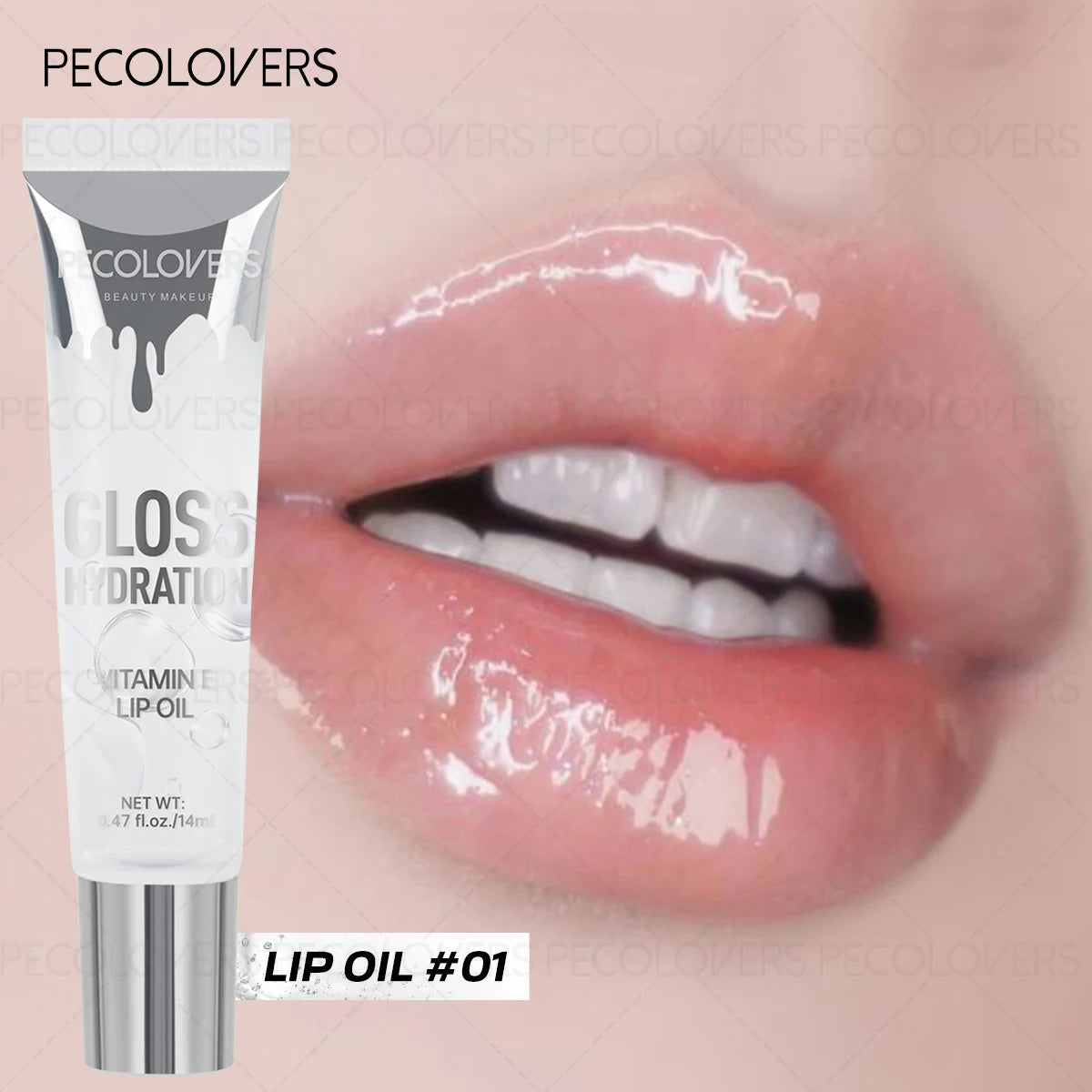 Shiny Moisturizing Lip Gloss,Moisturizing Lip Gloss,Liquid Lip Color, Water-Resistant