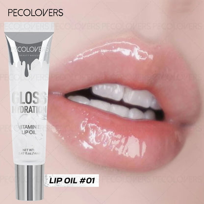 Shiny Moisturizing Lip Gloss,Moisturizing Lip Gloss,Liquid Lip Color, Water-Resistant