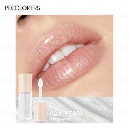 Glitter Mirror Pearl Lip Gloss Waterproof Lasting Plumping Liquid Lipstick Moisturizing Shine Lip Glaze Lips Makeup Cosmetics