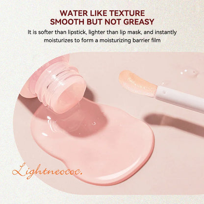 Peach Milk Honey Lip Oil Relieves Dryness Moisturizing Lip Gloss Fades Lip Lines Water Light Lips Big Brush Head Cute