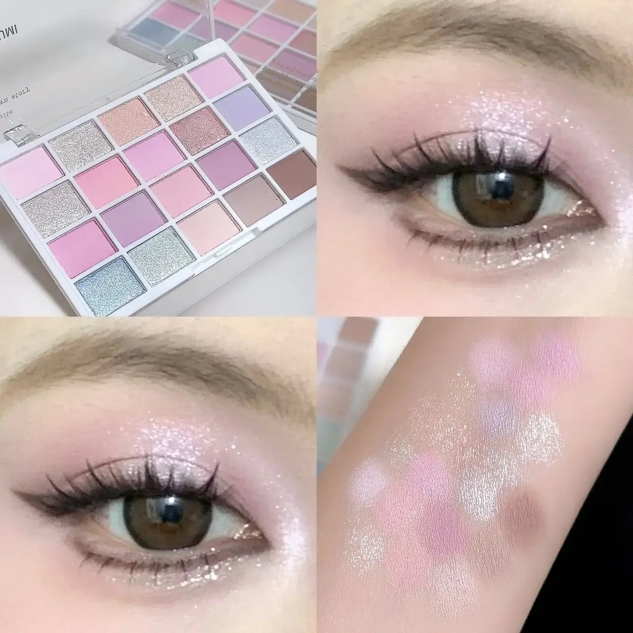 20 Shades Korean Low Saturation Matte Eyeshadow Palette Waterproof Long-lasting Daily Makeup