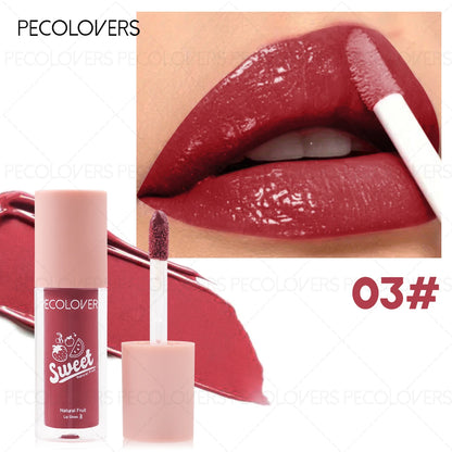 1PC Fruity Flavor of Lip Gloss, Moisturizing, Nourishing, Natural, Watery, Long-lasting, Waterproof, Sweat-proof, Anti-smudge