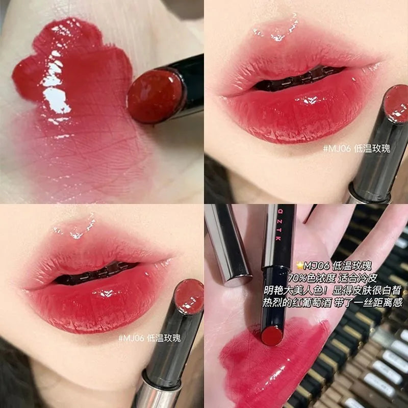 AZTK MELTYKISS LIP JELLO Lip Gloss Watery Mirror Lipstick Lasting Moisturizing Plump Jelly Lips Lightens Lip Lines Cosmetics Hot