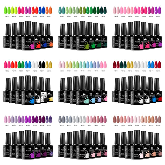 7pc Nail Gel Polish Set – Long-Lasting DIY Manicure Kit
