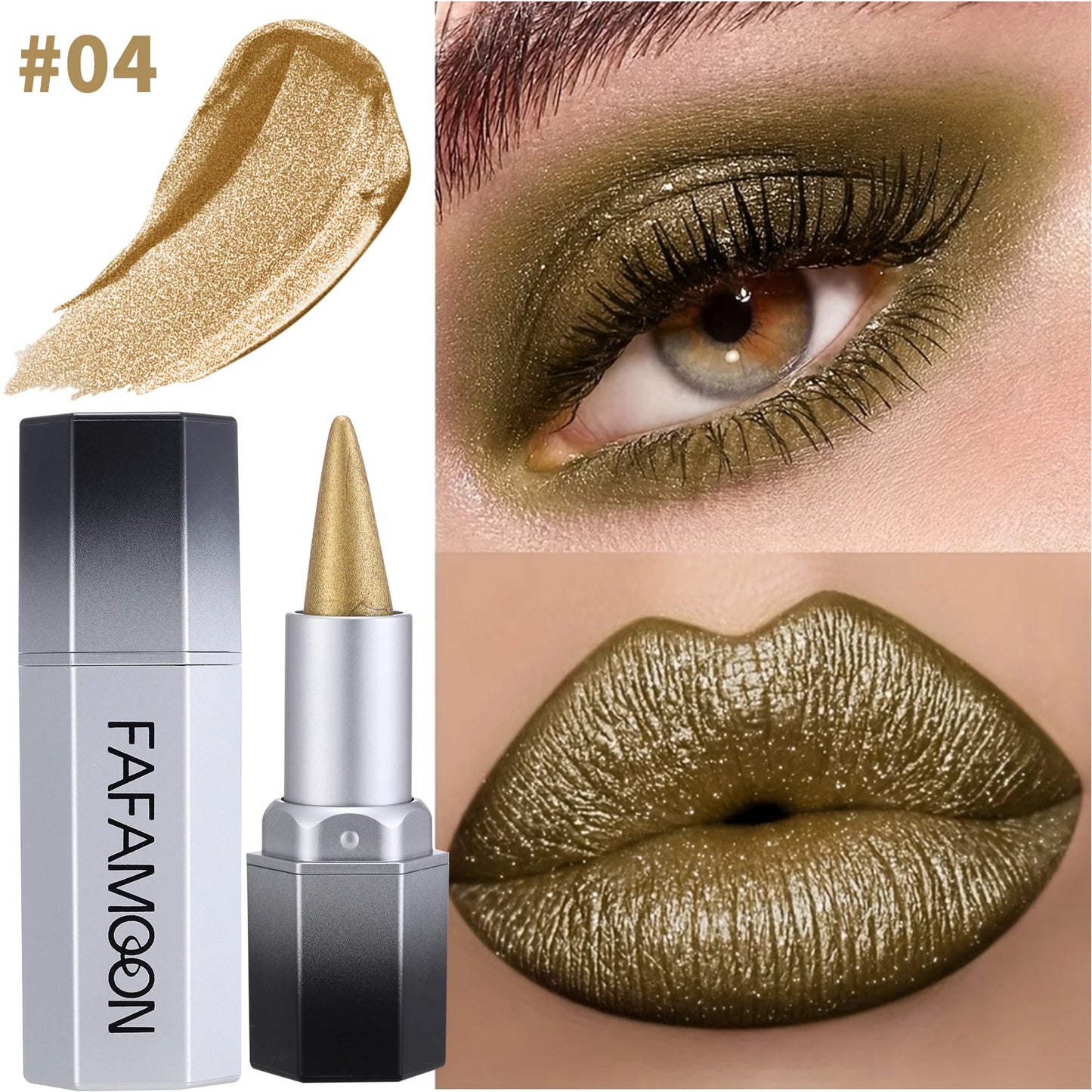 2-in-1 pearl lip gloss waterproof, color rendering, long-lasting luster for daily party use