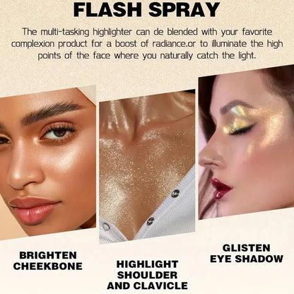 Diamond Glitter Highlighter Spray – Face & Body Shimmer