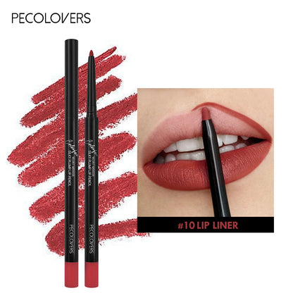 Waterproof Matte Lipliner – Long-Lasting Red Lip Pencil