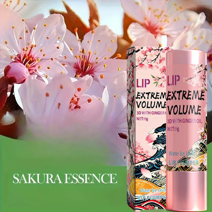 Lip Plumper 5g with Ginger Oil & Peptides - Moisturizing Non-Sticky Lip Balm, Smooth & Voluminous Lips