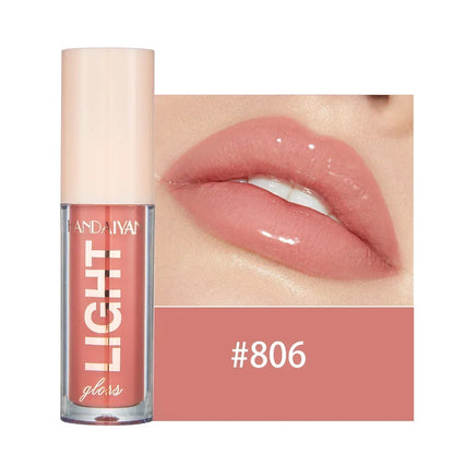 Waterproof Mirror Nude Lip Gloss Long Lasting Moisturizing Colour Rendering Non Sticky Cup Liquid Lipstick Lips Makeup Cosmetics