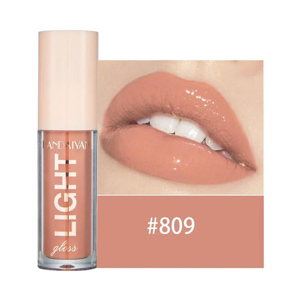 Waterproof Mirror Nude Lip Gloss Long Lasting Moisturizing Colour Rendering Non Sticky Cup Liquid Lipstick Lips Makeup Cosmetics