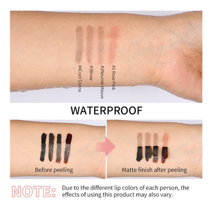 Peel-Off Lip Tattoo – Waterproof Matte Lip Tint & Contour