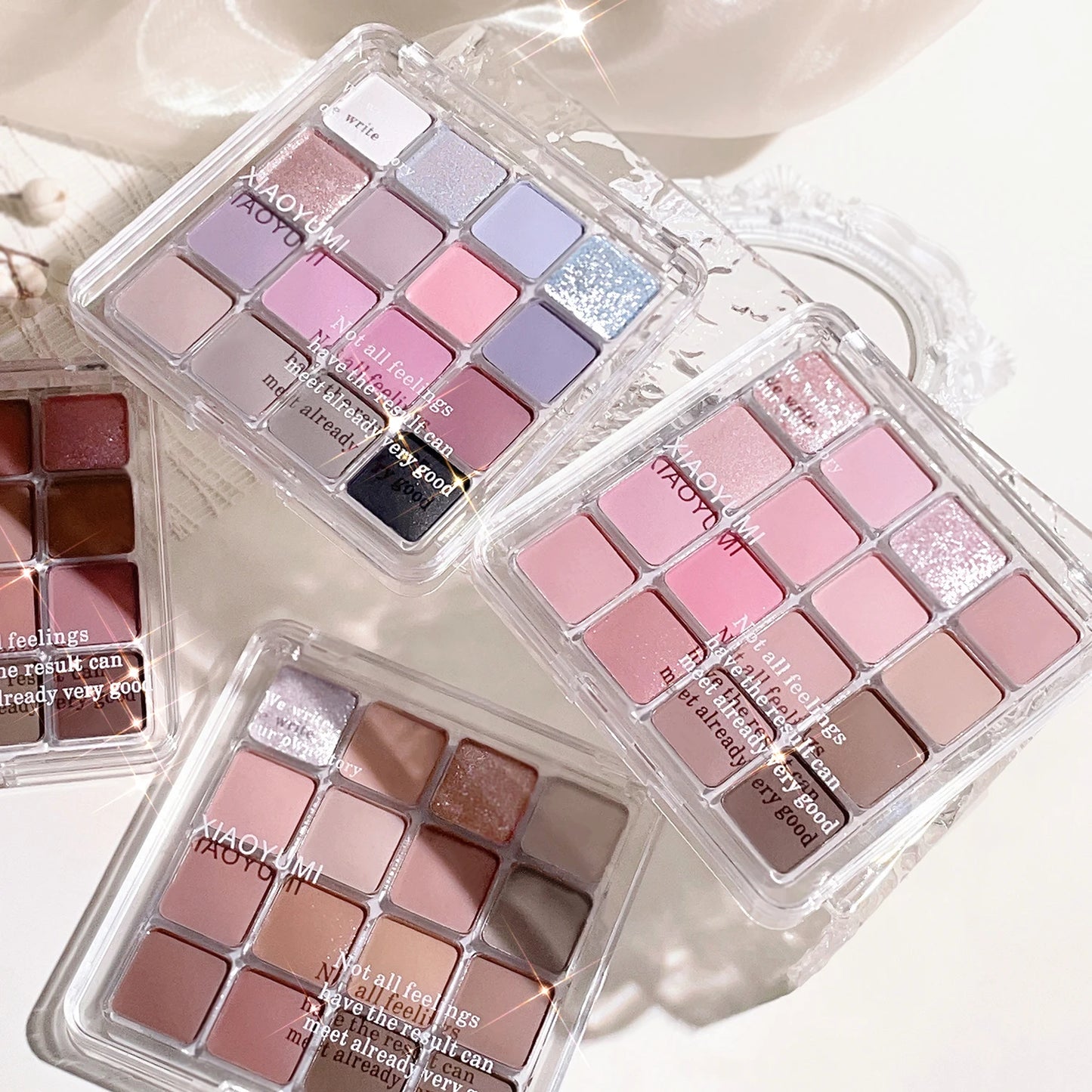 Sunset Magic 16-Color Eyeshadow Palette – Pearl & Matte Shades