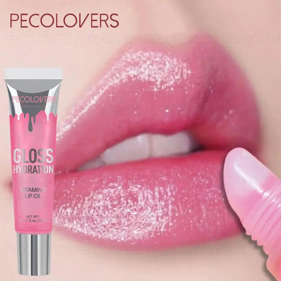 Shiny Moisturizing Lip Gloss,Moisturizing Lip Gloss,Liquid Lip Color, Water-Resistant
