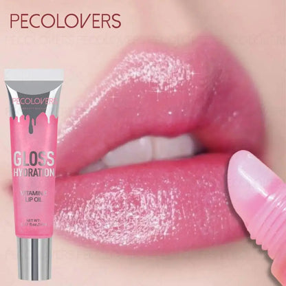 Shiny Moisturizing Lip Gloss,Moisturizing Lip Gloss,Liquid Lip Color, Water-Resistant