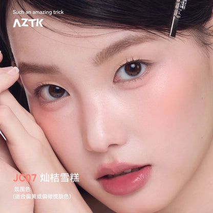 AZTK Blush Designer Color Face Makeup Blusher Natural Longlasting Muddy Cheek Rouge Water Glossy Moisturizer Liquid Blush Cream