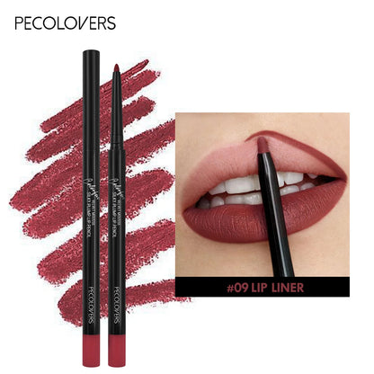 Waterproof Matte Lipliner – Long-Lasting Red Lip Pencil