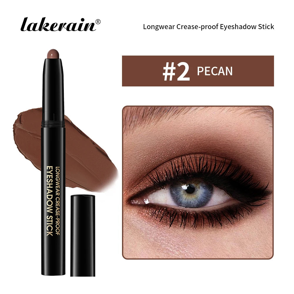12 Colors Eyeshadow Pencil Stick Shimmer And Matte Waterproof Metallic Glitter Eye Shadow Highlighter Pencil Eyeshadow Cosmetics