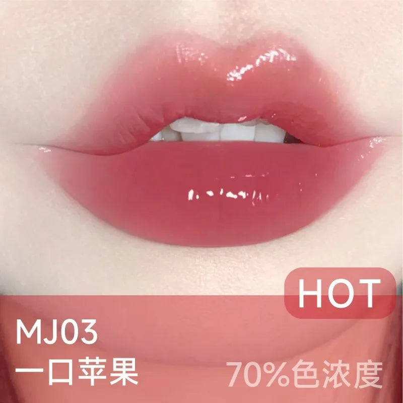 AZTK MELTYKISS LIP JELLO Lip Gloss Watery Mirror Lipstick Lasting Moisturizing Plump Jelly Lips Lightens Lip Lines Cosmetics Hot