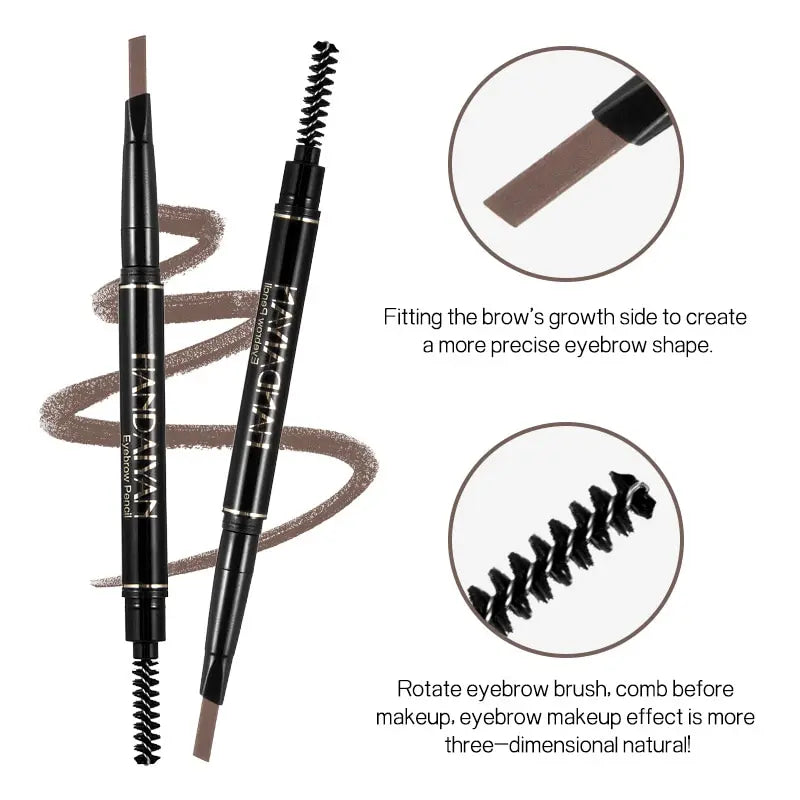 HANDAIYAN 5-Color Automatic Rotating Eyebrow Pencil – Waterproof & Long-Lasting