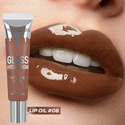 Shiny Moisturizing Lip Gloss,Moisturizing Lip Gloss,Liquid Lip Color, Water-Resistant
