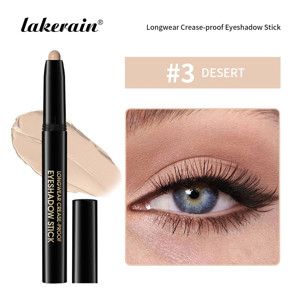 12 Colors Eyeshadow Pencil Stick Shimmer And Matte Waterproof Metallic Glitter Eye Shadow Highlighter Pencil Eyeshadow Cosmetics