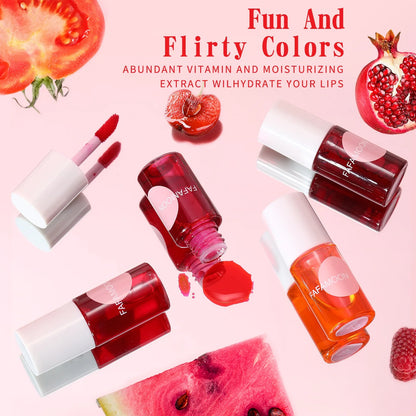 Watertint Dye Lip Stain Cherry Juice Lip Gloss Tint Non-stick Liquid Lipstick Waterproof Lips Cheek Dual Use Rouge Water Makeup