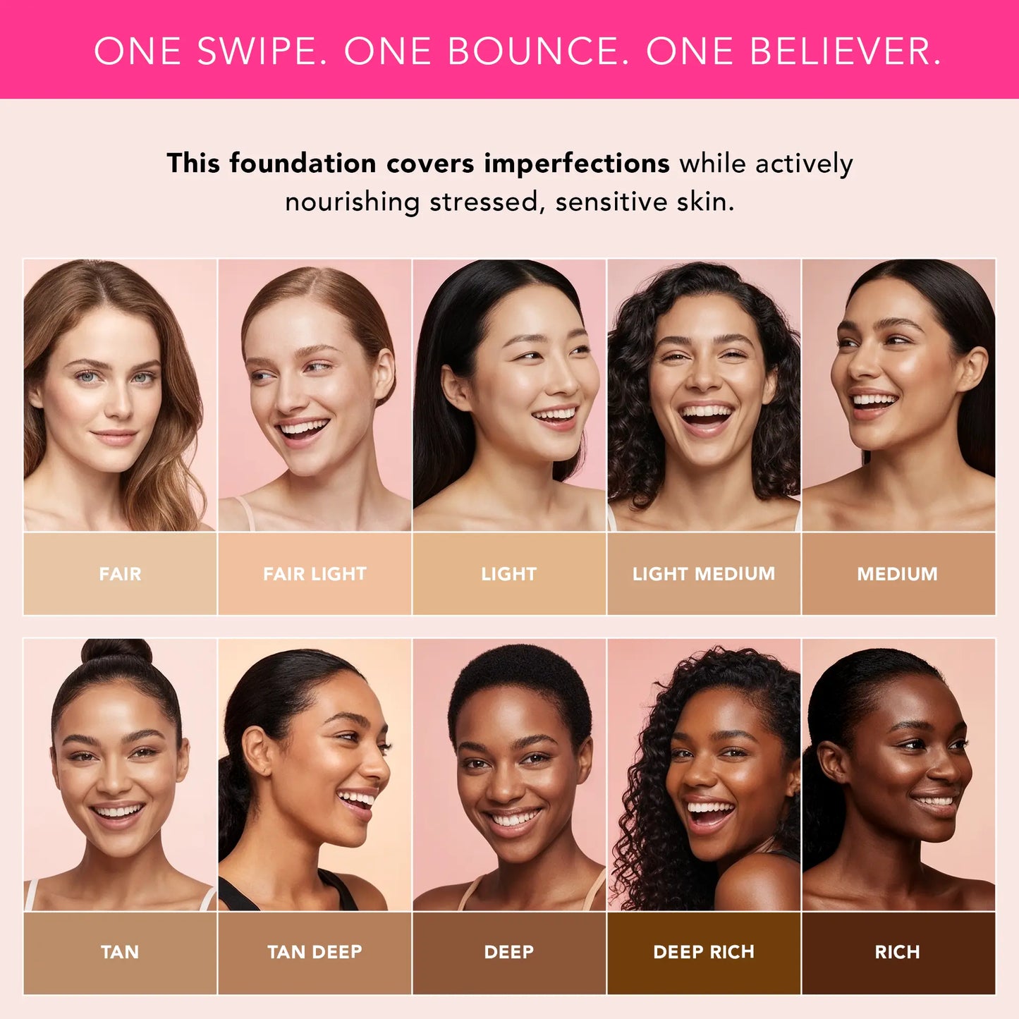 Comprehensive Complexion Set | TCE Foundation, TCE Concealer, Airbrush Foundation Brush