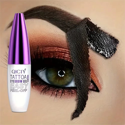 Long-Lasting Waterproof Eyebrow Gel Cream - Easy Peel-Off, Smudge-Proof, and Sweat-Resistant Formula for 3-Day Wear