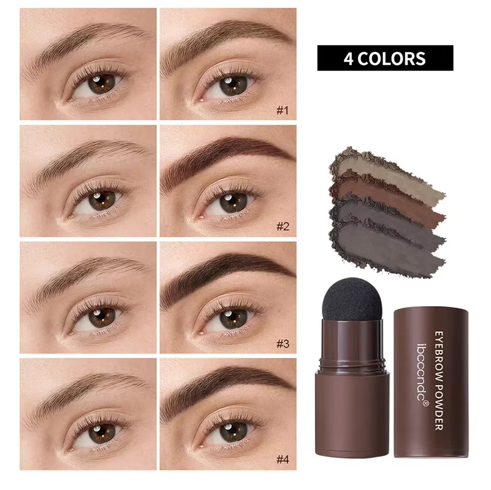 Professional Eyebrow Shaping Kit with Powder Stamp, Waterproof Pencil, and Stencils